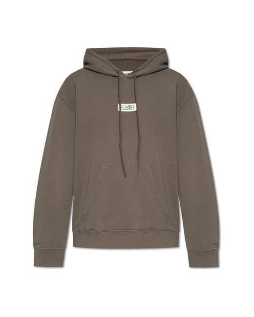 Hoodies di MM6 by Maison Martin Margiela in Gray da Uomo