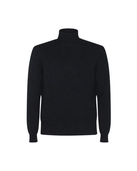 Malo Black Cashmere Knitwear for men