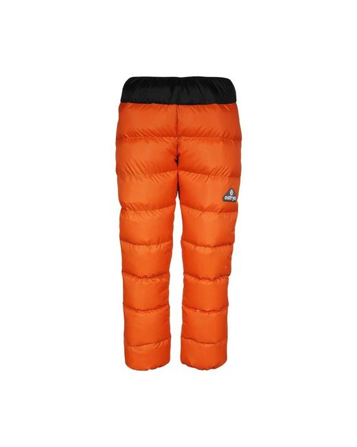 Ostrya Fitness ,Oranje ,Nylon Contrasterende Nylon Skibroek in het Orange voor heren