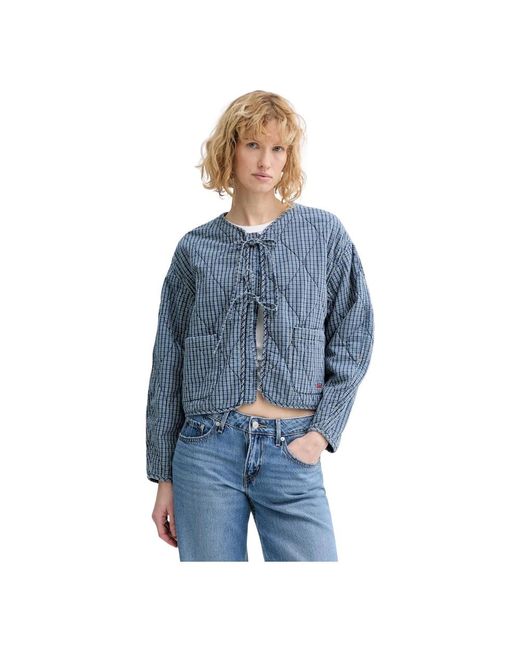 Levi's Jassen ,Blauw ,Katoen Rue Liner Jas in het Blue