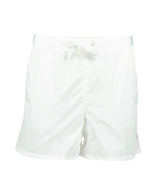 Shorts inylon con coulisse di Moncler in White
