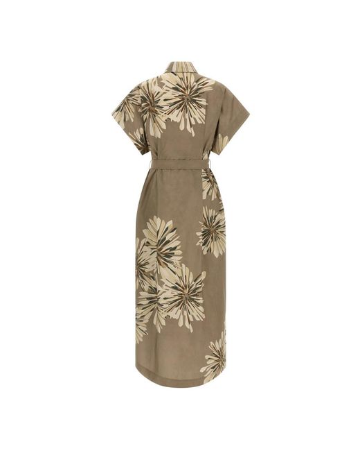 Brunello Cucinelli Metallic Midi Dresses