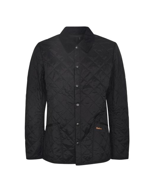 Trapuntata nero abbigliamento esterno giacca di Barbour in Black da Uomo