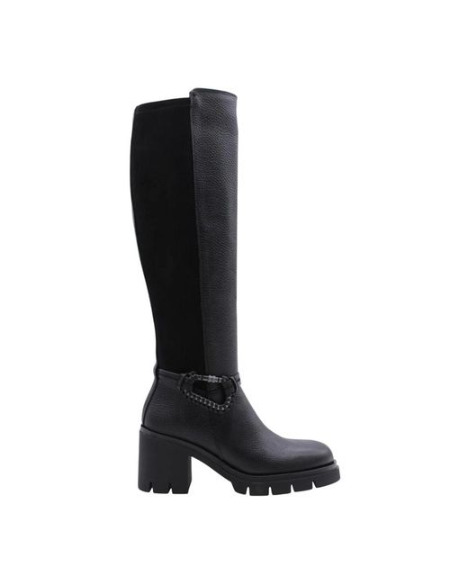 Hispanitas Black Heeled Boots