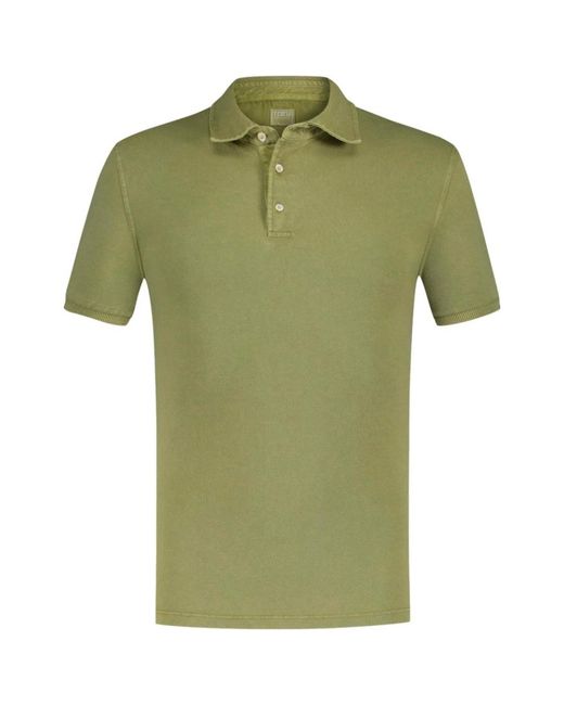 Fedeli Green Polo Shirts for men