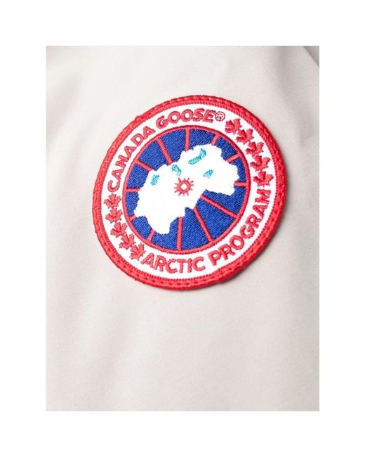 Canada Goose Logo patch steppdaunenjacke in White für Herren