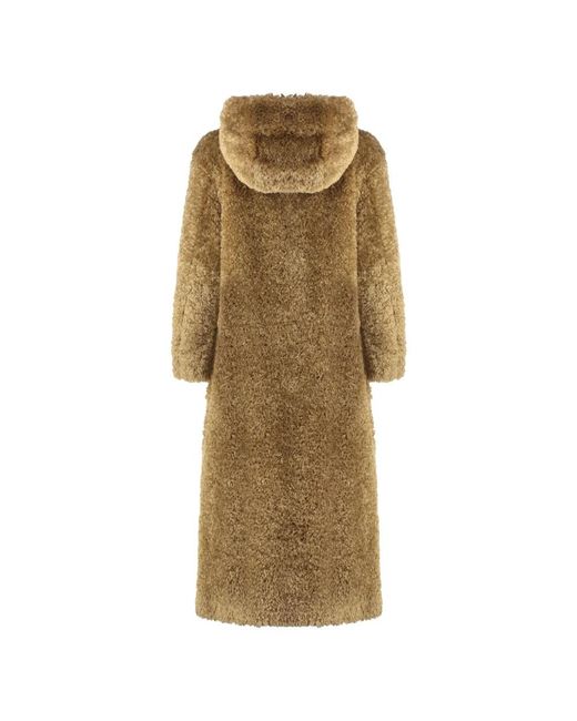 Herno Jassen ,Polyester Gewatteerde Vegan Bontjas Polyester Voering in het Natural