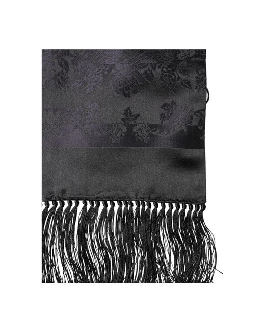 Dolce & Gabbana Gray Silk Scarves for men