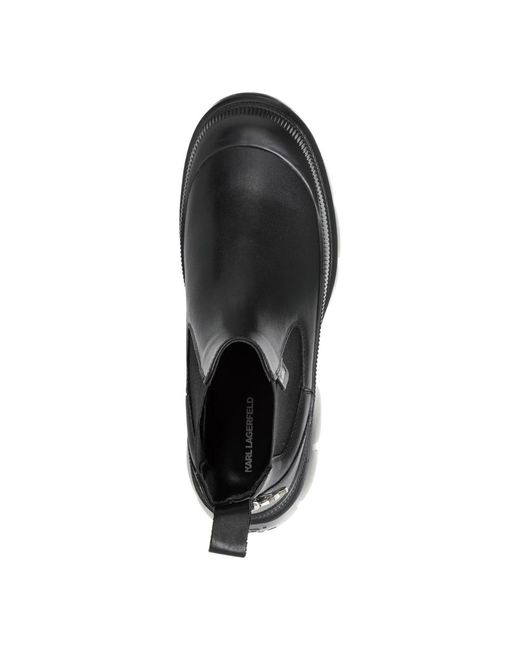 Karl Lagerfeld Black Chelsea Boots