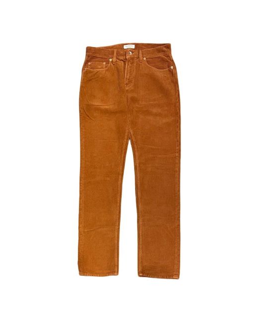 President's Brown Cropped Trousers for men