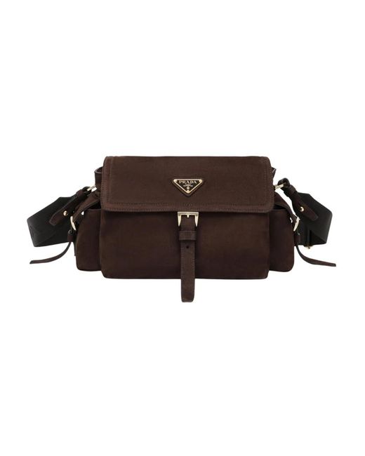 Prada Brown Explore Umhängetasche Medium