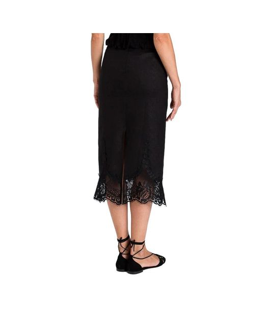 Twinset Midi Rok in het Black