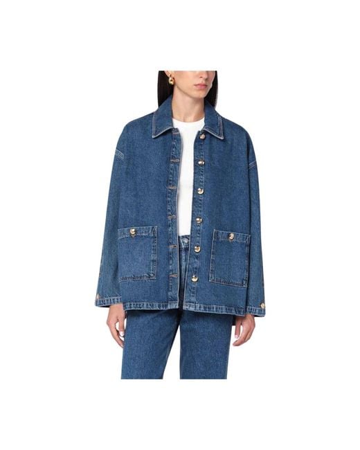 Anine Bing Giacca Monopetto in het Blue