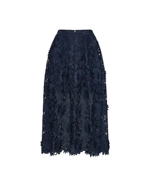ROTATE BIRGER CHRISTENSEN Blue Midi Skirts
