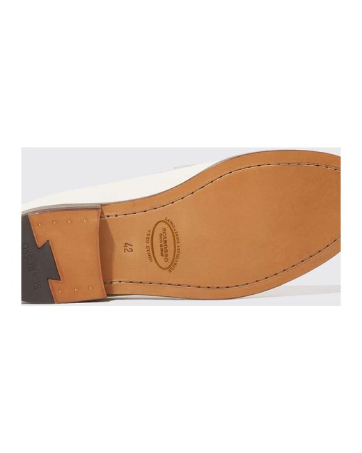 Scarosso White Loafers for men