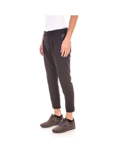 Daniele Alessandrini Blue Cropped Trousers for men