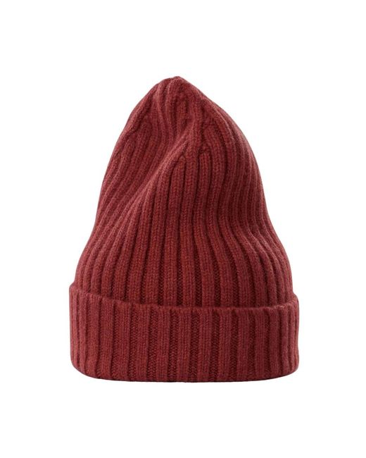 Le Bonnet Accessoires ,Bruin ,Wol Beanie in het Red