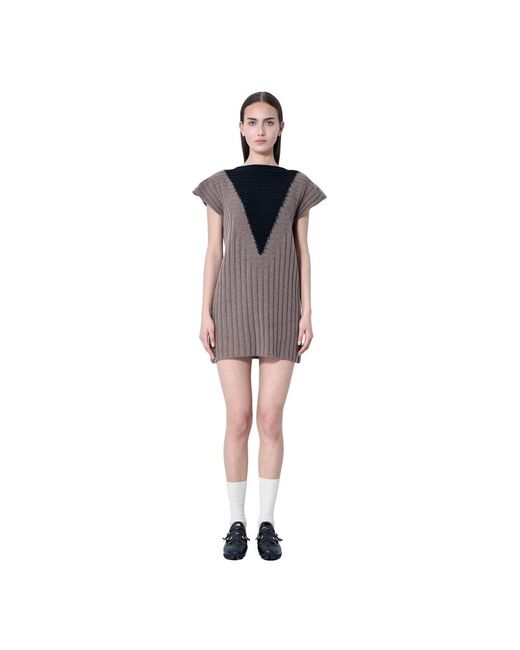 Knitted Dresses Kiko Kostadinov de color Brown