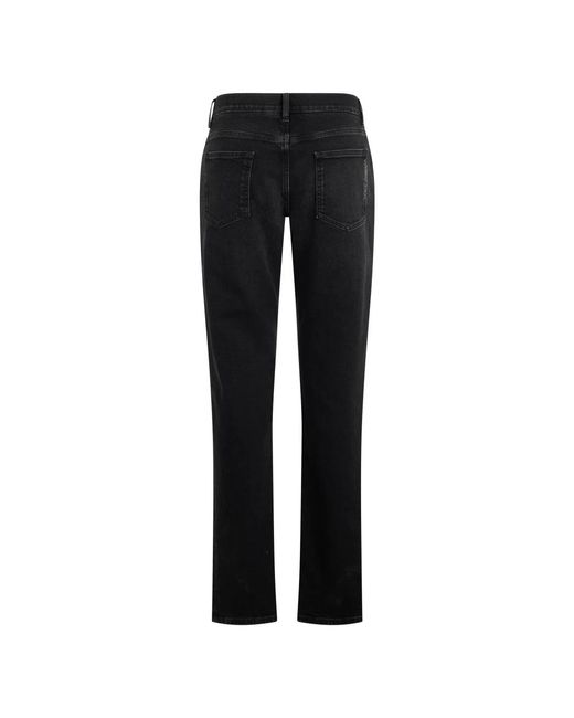 Dolce & Gabbana Black Straight Fit Jeans for men