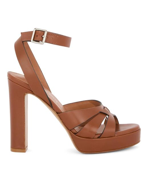 High Heel Sandals Guglielmo Rotta de color Brown