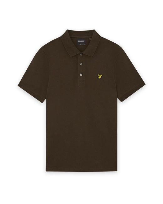 Lyle & Scott Plain Polo in het Green voor heren