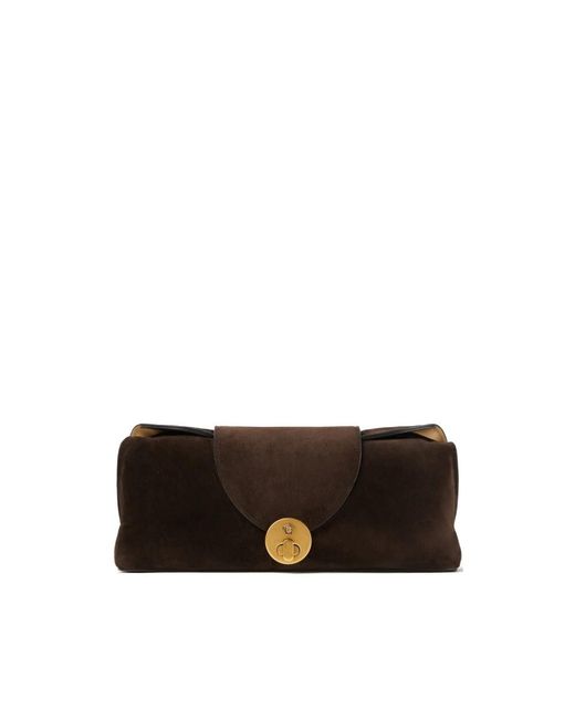 Versace Black Clutch Vivian Suede