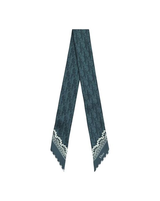 Dior Blue Silk Scarves
