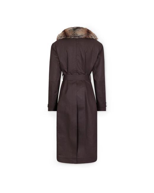 Rabanne Brown Belted Coats