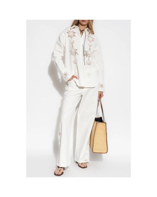 Straight Trousers di Zadig & Voltaire in White