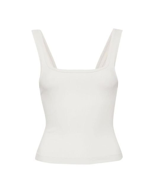 Entire studios White Sleeveless Tops