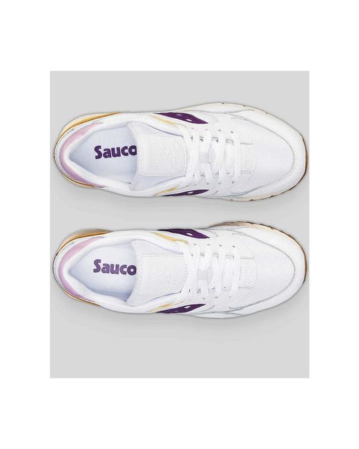 Saucony White Weiß/lila shadow 6000 sneakers