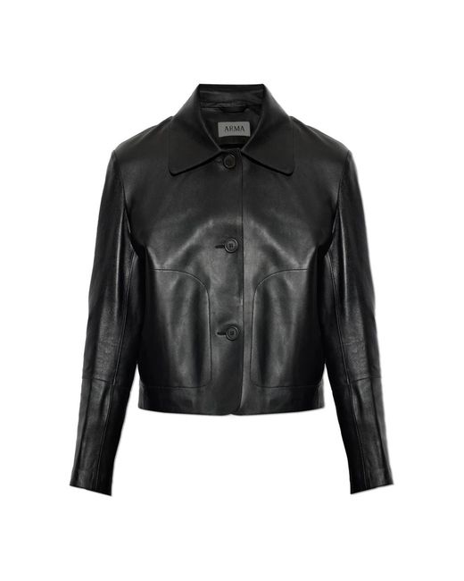 Leather Jackets Arma en coloris Black