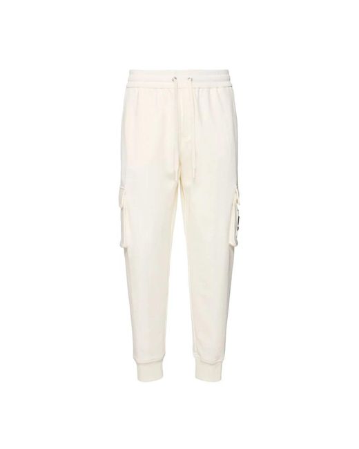 Moose Knuckles White Sweatpants