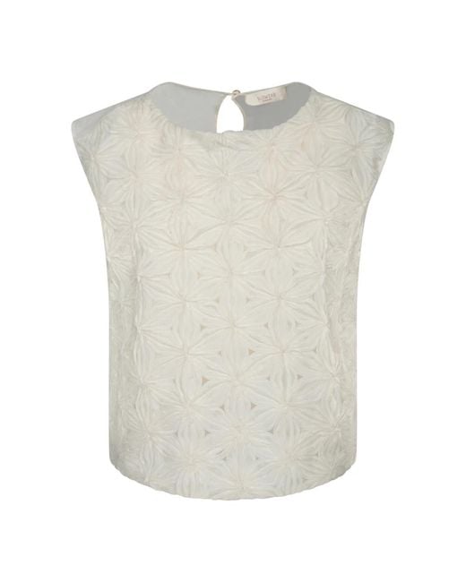 Sleeveless Tops Incotex de color White