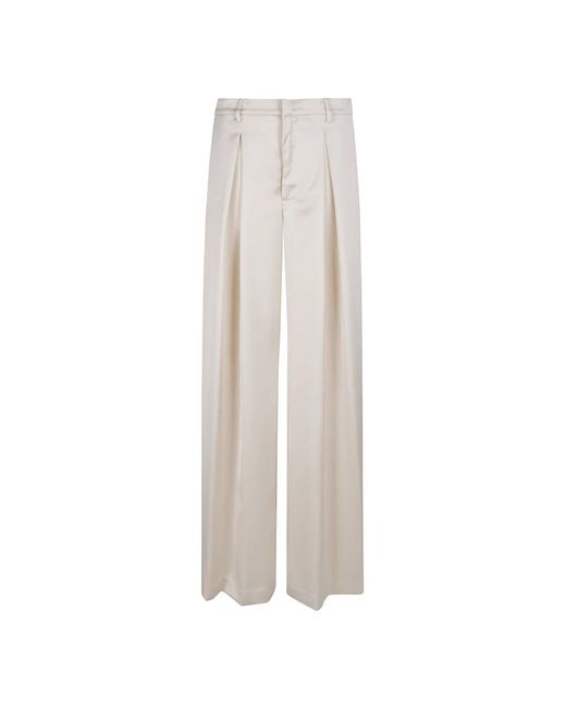 Wide Trousers ANDAMANE de color White