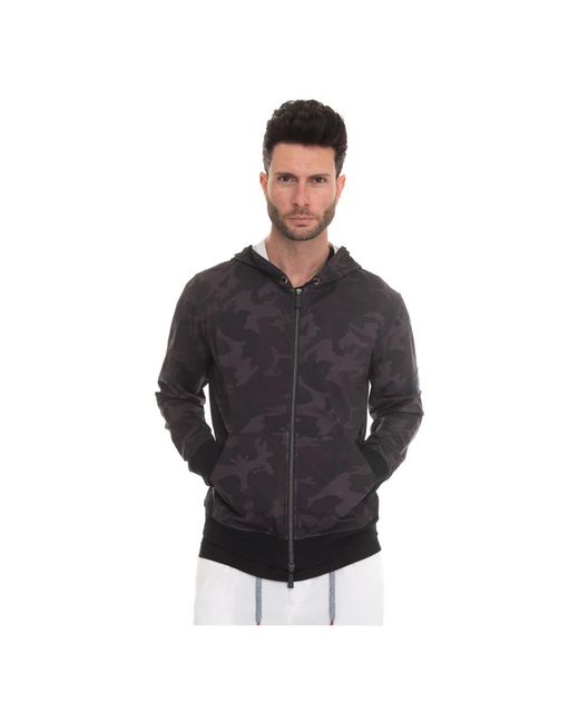Kiton Black Zip-Throughs for men
