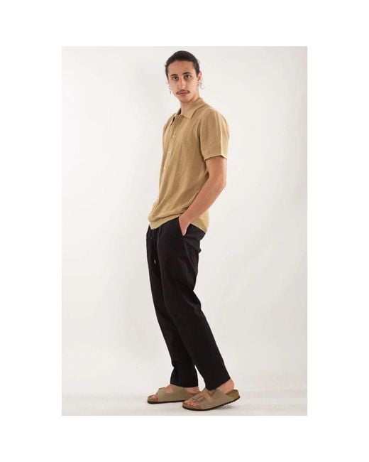 BRIGLIA Eierschale Popeline Hose Für Wimbledon in Black für Herren