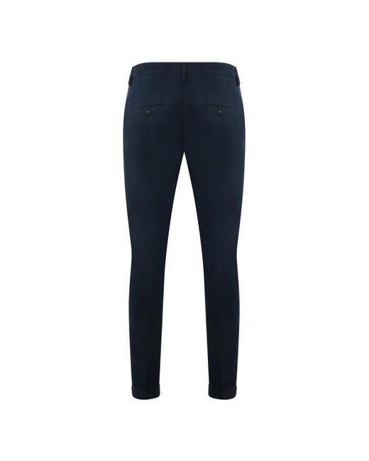 Dondup Blue Slim-Fit Trousers for men