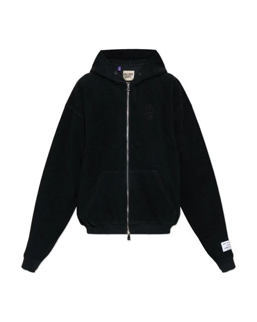 GALLERY DEPT. Hoodies & Sweatvesten ,Blauw ,Katoen Oversized Hoodie Met Logo in het Black voor heren