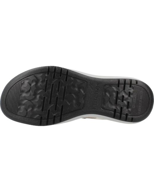 Shoes > sandals > flat sandals Fluchos en coloris Metallic