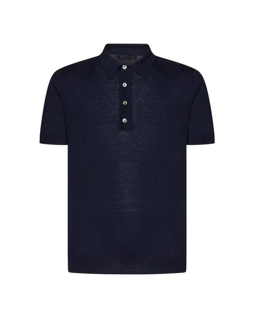 Low Brand Blue Polo Shirts for men
