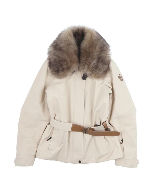 Moncler Natural Faux Fur & Shearling Jackets