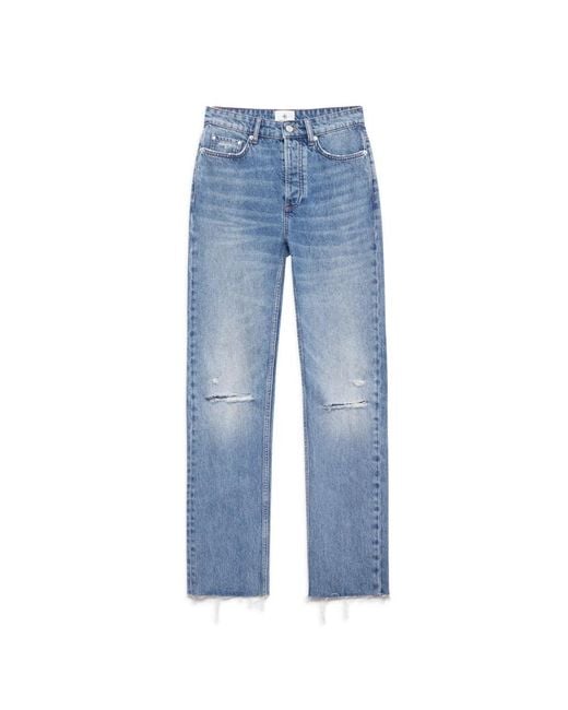 Anine Bing Blue Straight Jeans