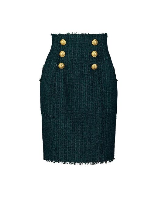 Pencil Skirts Balmain en coloris Green