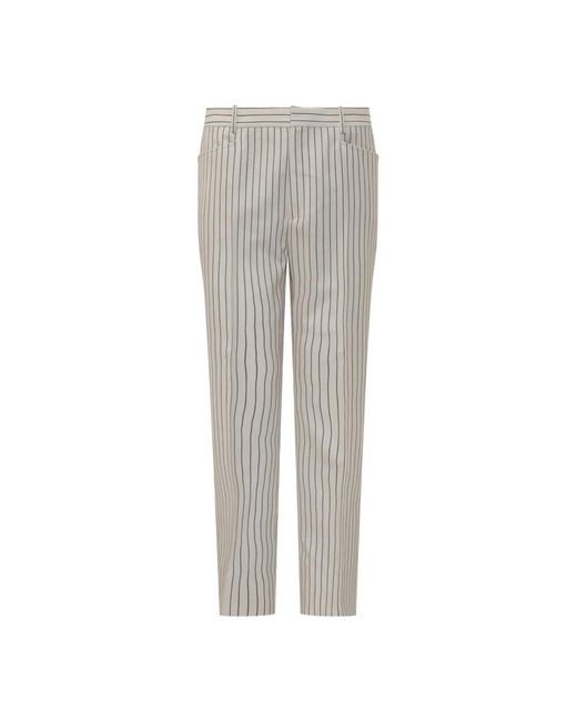 Tom Ford Gray Slim-Fit Trousers