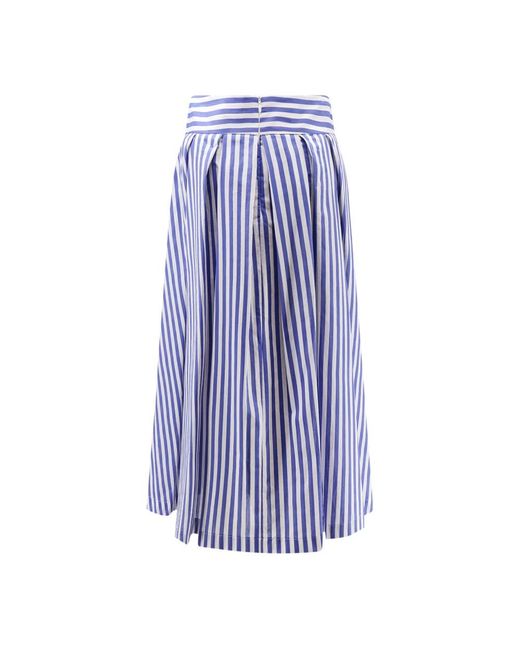 Lavi Blue Midi Skirts