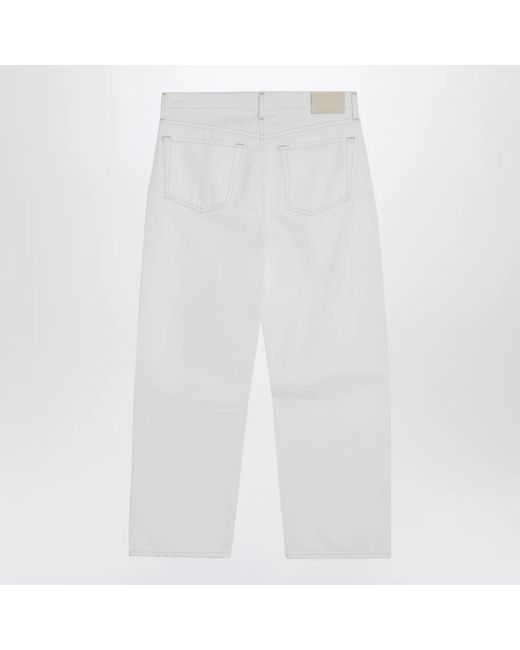 Citizens of Humanity White Straight Fit Jeans