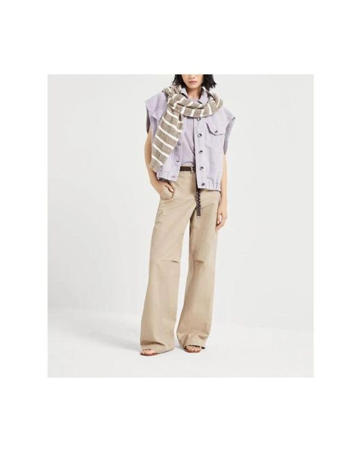 Tシャツ・カットソー BRUNELLO CUCINELLI 'Monile' T-shirt Purple Brunello Cucinelli T-Shirts in Purple | Lyst
