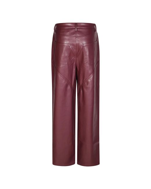 ROTATE BIRGER CHRISTENSEN Red Piping Mid Waist Hose