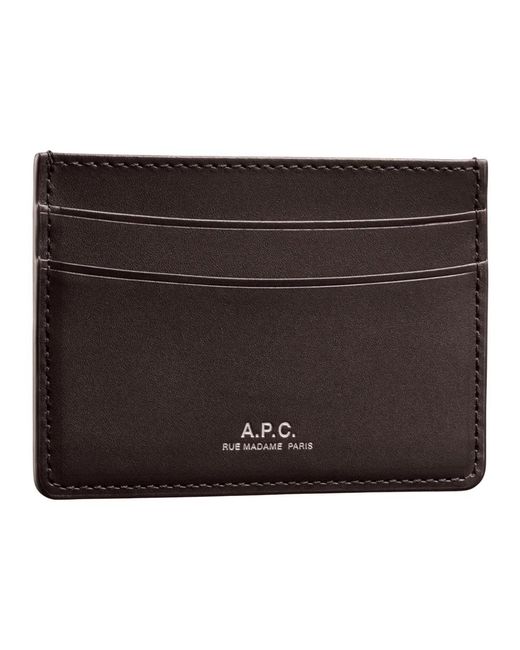 Wallets & Cardholders A.P.C. de hombre de color Black